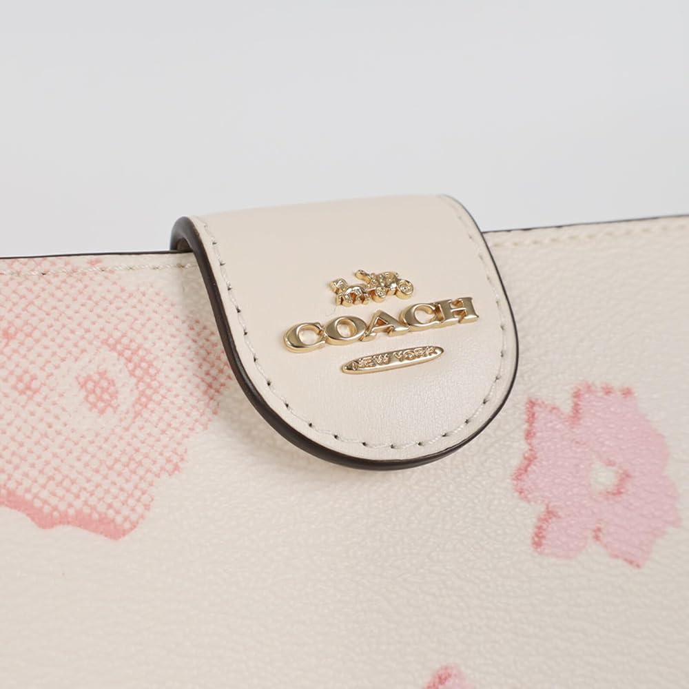 「新品」COACH コーチミディアム コーナー ジップ ウォレット・フローラル COACH OUTLET｜【公式】ミディアム コーナー ジップ ウォレット